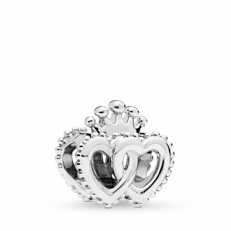 Pandora United Regal Hearts Charm Sale NZ, Sterling Silver (507468-ROB)